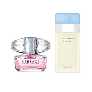 Bright Crystal by Versace and Light Blue by D&G