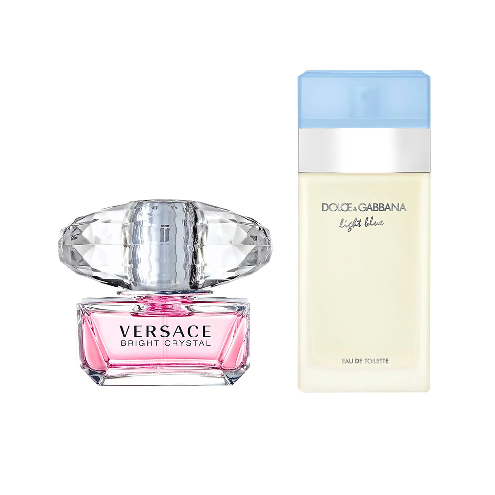 Bright Crystal by Versace and Light Blue by D&G