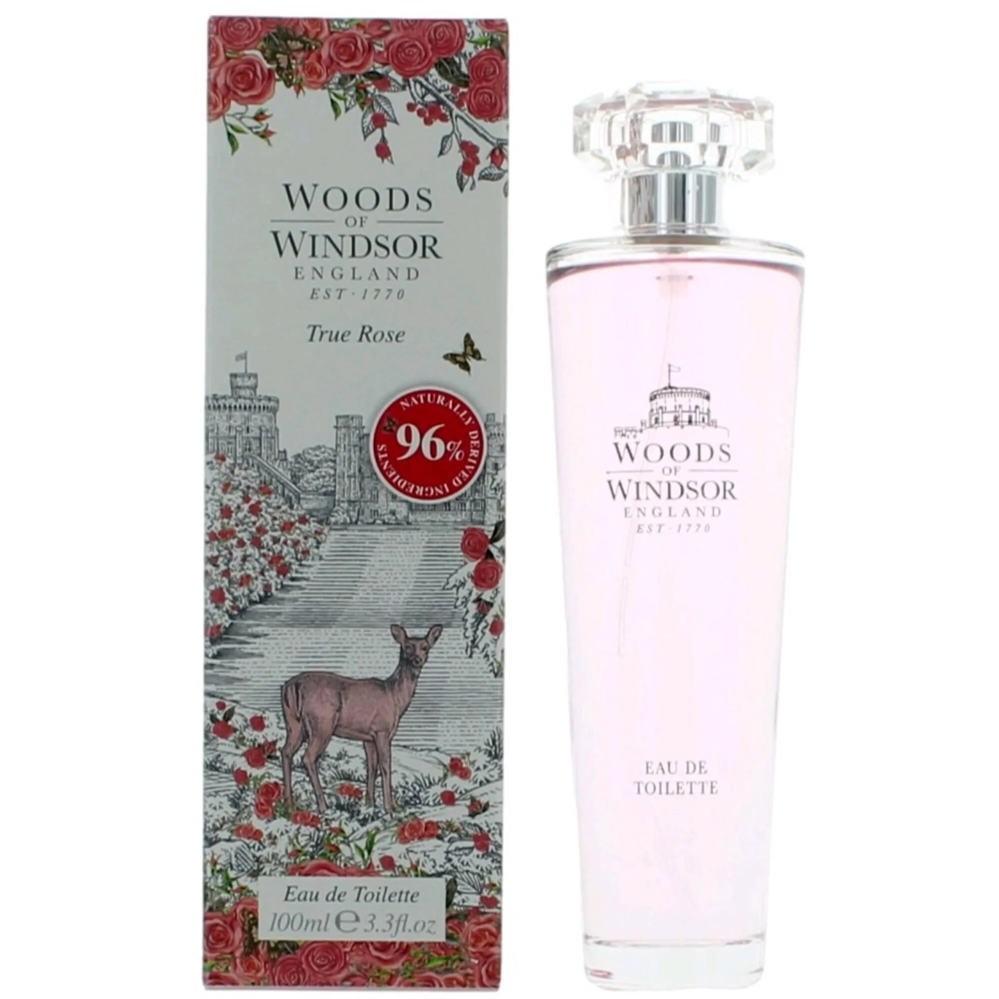 Woods Of Windsor Women's Eau De Toilette Spray - True Rose Blooming Garden, 3.3 oz